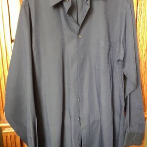 Van Heusen Men's Dress shirt, Royal Blue